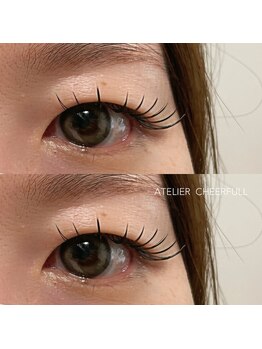 アトリエチアフル(ATELIER CHEERFULL)/フラットラッシュ120本