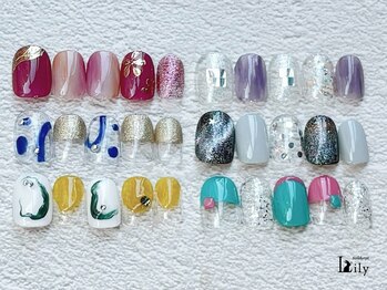ネイルアンドアイ リリー 住道店(Lily)の写真/美爪オフィスデザインorショートネイルデザイン¥5500~!カラー変更無料♪パラジェル変更+¥550で可
