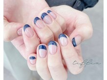 ネイルサロン ティフィン(tiffin)/～ネイビーフレンチ～