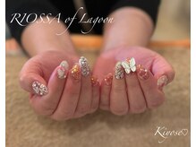 リオッサ オブ ラグーン(RIOSSA of Lagoon)/キラキラフラワーネイル