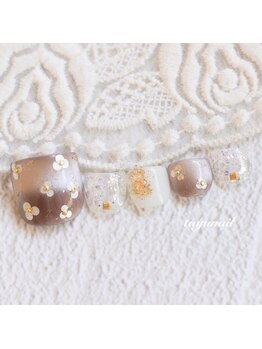 たゆ ネイル(たゆnail)/フットマグネットフラワーネイル