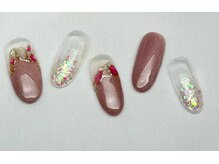 スピードネイル アンド アイ 宮交シティ店/#210【グラデ×マグネット】