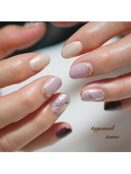 たゆ ネイル(たゆnail)/バレンタインカラーネイル
