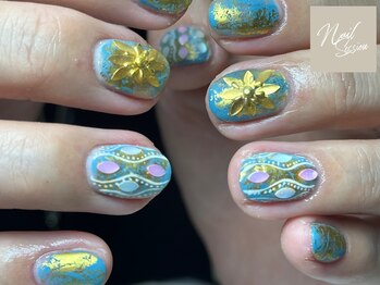 ネイルセッション(nail session)/アンティークフラワー