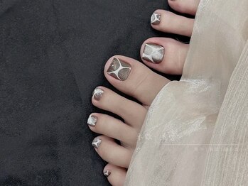 ベストネイル 渋谷109前店(Best Nail)/フットマグネット クロムネイル