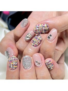 ソラール(SOLAR)/冬のツイードネイル♪