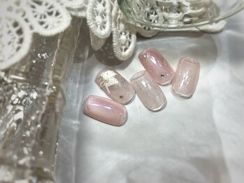 ネオリーブドレスネイルアンドアイラッシュ(Neolive dress nail&eyelash)/リボンネイル¥6600