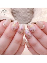 ピオニーネイル(peony nail)/色とりどりのチューリップ