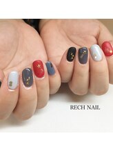 レッシュネイル サロンアンドスクール(RECH NAIL salon&school)/流れ星ネイル