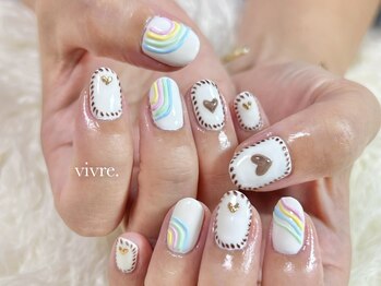 ヴィーヴル(vivre.)/手書き/ハート