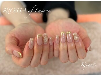 リオッサ オブ ラグーン(RIOSSA of Lagoon)/大人かわいいミラーネイル