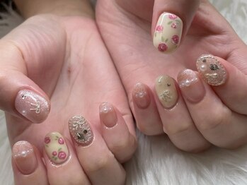 ネイルアンドアイラッシュスタジオ シュシュ(chouchou)/おしゃれショートネイル