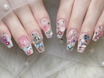 エスフィーネイルサロン ブリーユ(Esfy nailsalon Brille)の写真/浮かない&折れないスカルプ人気店★[ジェルチップゴ-ジャス/長さだし付放題¥12700]他にはないパ-ツも無料★