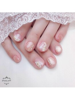 ピオニーネイル(peony nail)/ブライダル　プルメリア