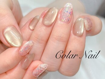 コラールネイル 本町(Colar Nail)/キラキラ☆グレージュマグ