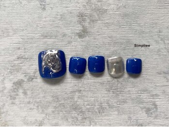 シンプリー ネイルアンドアイラッシュ 祖師谷大蔵店(Simpliee Nail&Eyelash)/【フット】ミラーネイル