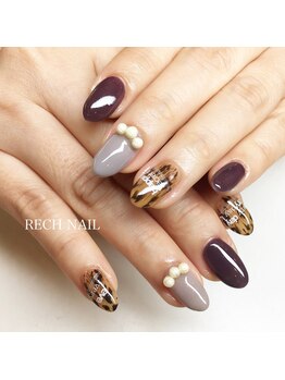 レッシュネイル サロンアンドスクール(RECH NAIL salon&school)/レオパードネイル