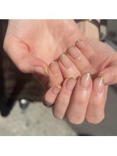 グラマラス アンジェアイ 荻窪店(glamourous ange eye)/ミラーフレンチネイル