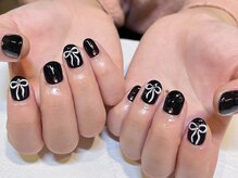 ネオリーブシェリエ 浅草店(Neolive cherie)/ブラック×ピンクリボン