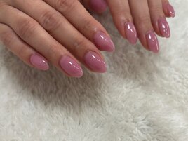 ワンカラー/艶カラー/紫ピンク