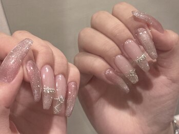 nail salon muu吹田店 フィルイン/ワンカラー/定額/韓国ネイル/長さだし/持ち込み/吹田/ワンホン/ちゅるんネイル