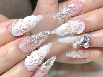 ネイルサロンラグジュアリー 梅田店(LUXURY)/3Dフラワー