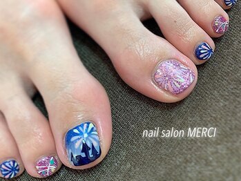 サロン ド メルシー(Salon de MERCI)/foot☆花火nail☆