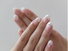 ネイルサロンミキ 横浜(MIKI)/ブライダル上品3Ｄカメリア花