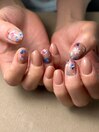 手書きフラワーアート