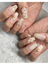 ゴールド×ホワイト