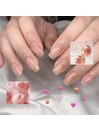 【Izumi】桃ネイル