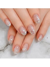 ラメグラデーション★シンプル