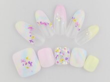 ネイルプラザ 河原町OPA店(NAIL PLAZA)/押し花/ハンドフットおそろい★