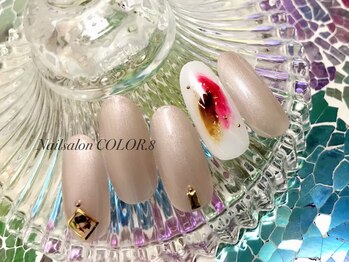 ネイルサロン カラーエイト(Nailsalon COLOR.8)/ワンカラー・塗りかけネイル