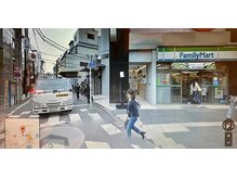 ペルラスパ 六本木店(Perla SPA)/⇒ファミリーマートを右折