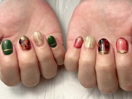 秋デザインネイル