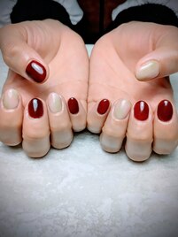 霞ニュアンス*レッドブラウン