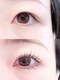 イーエム アイラッシュ(em eyelash)の写真/このカール感がずっと続く♪お客様のなりたいイメージを作る「パーソナルラッシュリフト」で理想の目元に◎