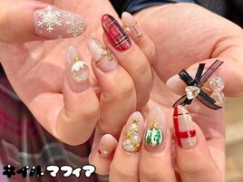 韓国ネイル/クリスマス/冬ネイル