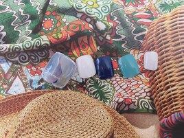 爽やかなマーブルブルー！！