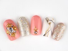 まつげアンドネイル ディアマンローズ(DIAMANT ROSE)/ビジューネイル・90分6930円