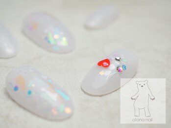 オトナネイル(otona nail)/ホワイトオーロラネイル