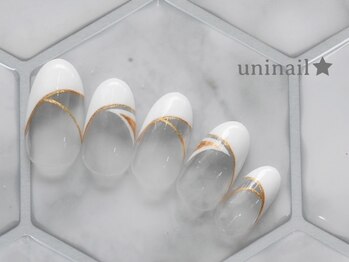 ユニネイル(uninail)/変形フレンチ