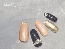 ティアラネイルビジュ-フレンチ