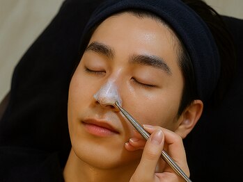 メンズ眉毛サロンラボ 池袋東口店の写真/【当店大好評！】今だけ、眉毛料金で小鼻角質除去+鼻毛WAX脱毛2420円相当が無料（49％オフ）