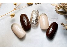 バブル シュガー バイ ネイルクローネ(bublle sugar by.nail crone)/ラメフレンチネイル