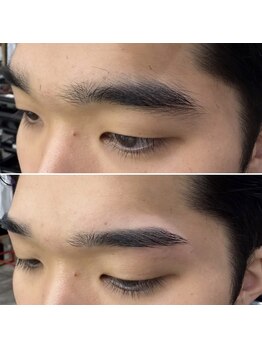 “PEPPU” eyebrow 中目黒【ペップー】［メンズ眉毛サロン・メンズアイブロウ］/【メンズ眉毛】ストレートアーチ
