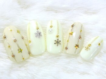 ブラン(Blanc)/上品x`masネイル