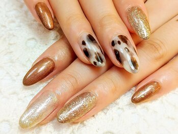 エムネイル(M Nail)/レオパード柄・ワンカラー