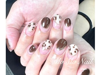 モモネイル(MOMO nail)/ヒョウ柄ネイル